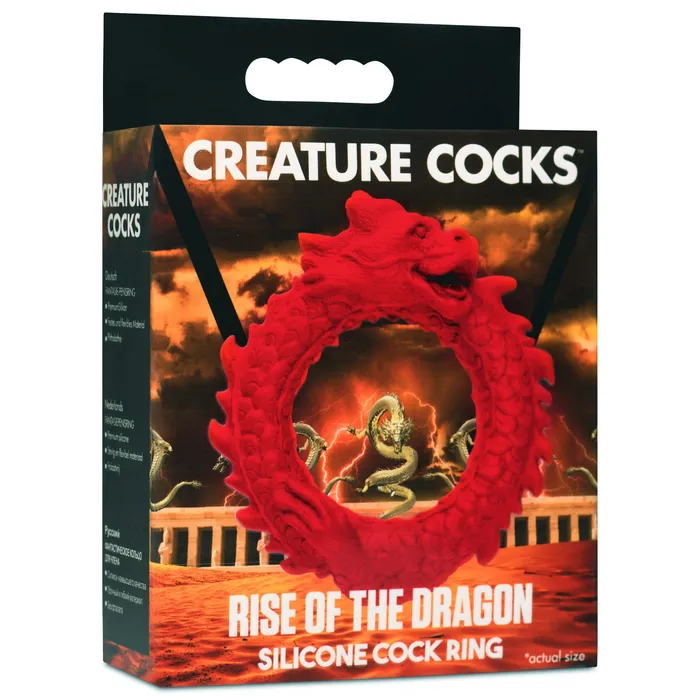 Creature Cocks Male Sex Toys Rise of the Dragon Silicone Cock Ring
