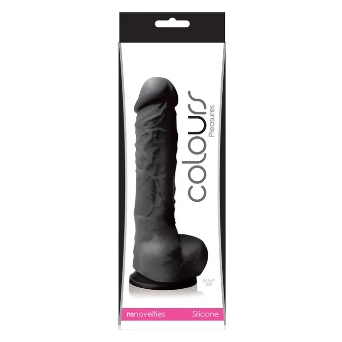 Dildos Colours Pleasures 5 in Dildo Black New Sensations Novelties Inc