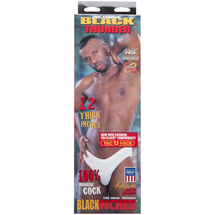 DOC JOHNSON SIGNATURE COCKS BLACK THUNDER 12 DILDO Dildos