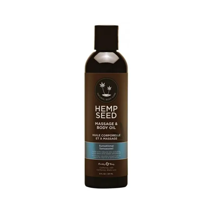 Earthly Body Couples Eb Hemp Massage Oil Sunsational 8 Oz