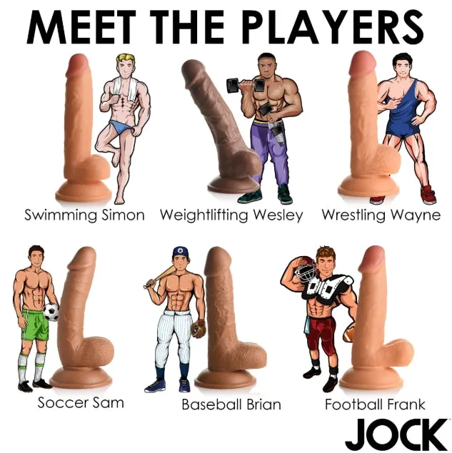 Fantasy JOCK Swimming Simon 7 Light Dildo with Balls Curve Toys Female Sex Toys
