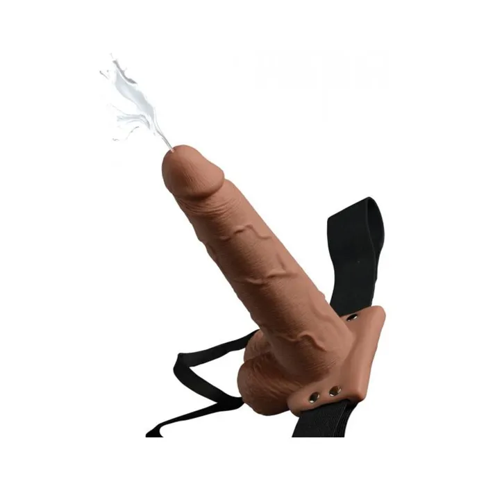 Fetish Fantasy 75in Hollow Squirting Strapon With Balls Tan Pipedream Female Sex Toys Fetish Fantasy 75in Hollow Squirting Strapon With Balls Tan Pipedream Female Sex Toys