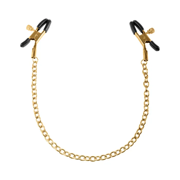 Fetish Fantasy Gold Chain Nipple Clamps Pipedream Female Sex Toys
