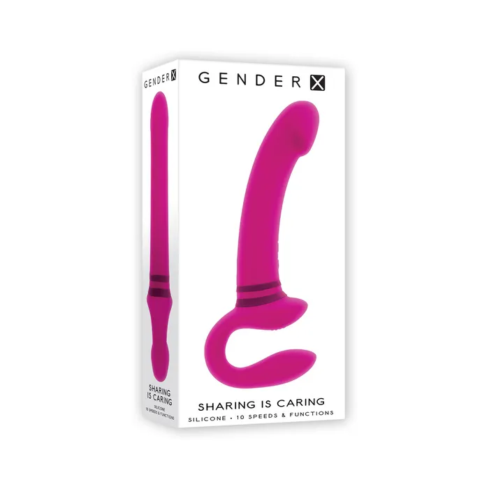 Gender X Sharing Is Caring Rechargeable Silicone DualEnded Vibrator Pink Evolved Vibrators Gender X Sharing Is Caring Rechargeable Silicone DualEnded Vibrator Pink Evolved Vibrators