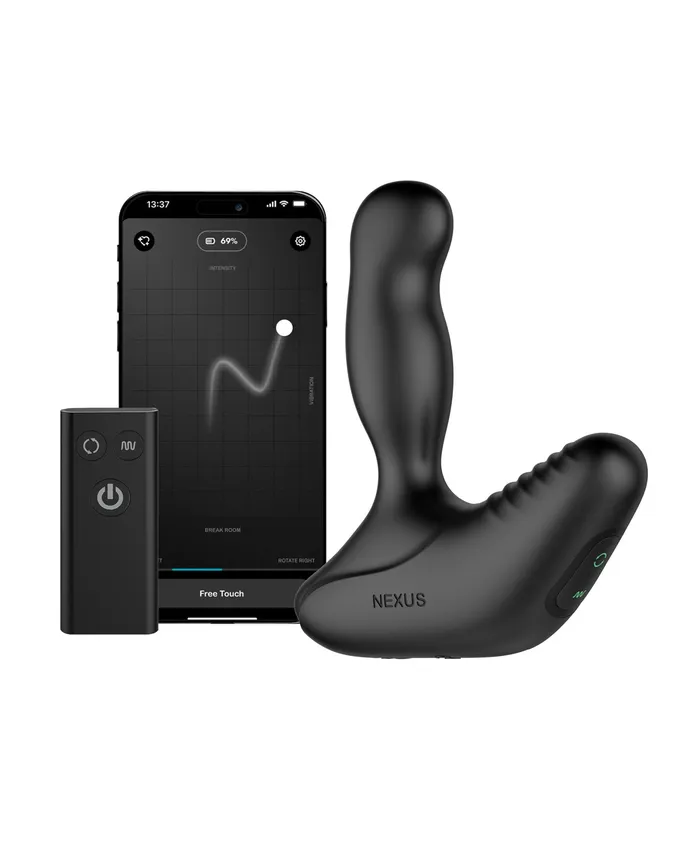 Libertybelle Marketing Nexus Revo Stealth App Enabled Rotating Vibrating Prostate Massager Black Anal