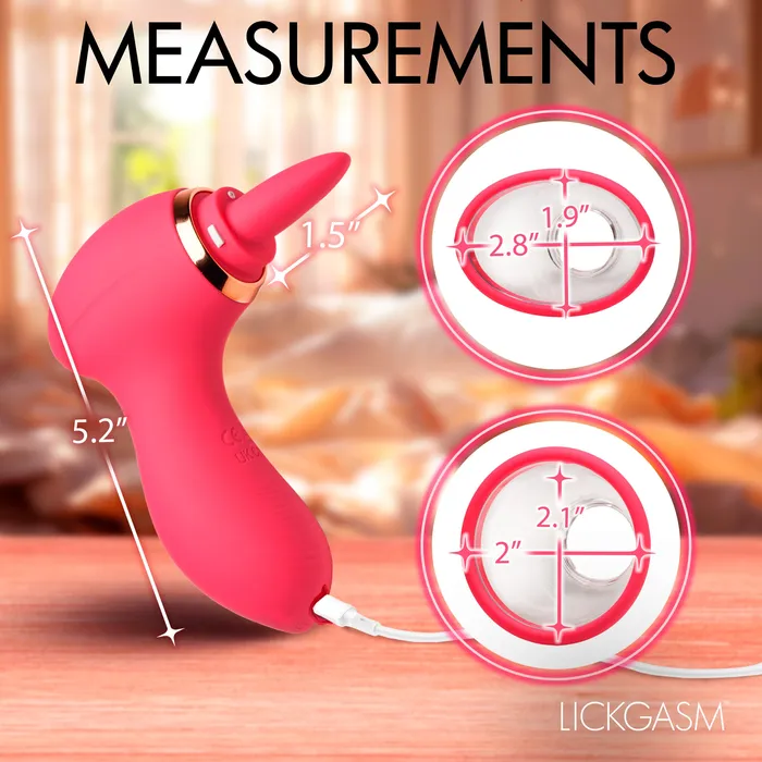 Lickgasm Plump Pleasure Licking Sucking Clitoral Stimulator Female Sex Toys