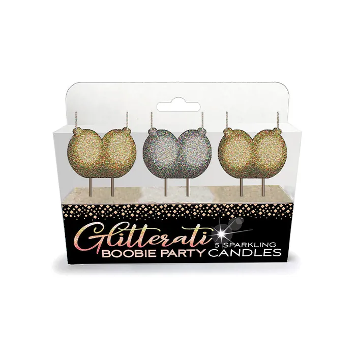 Little Genie Productions Glitterati Boobie Party Candles 3Pack Enhancers
