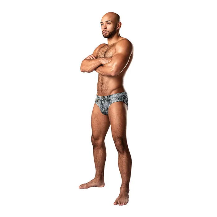 Male Power Male Sex Toys Male Power Dirty Denim Bikini Denim Print M