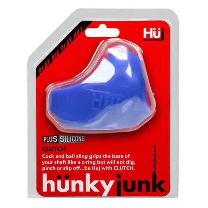 Male Sex Toys Blue Ox Designs Oxballs Hunkyjunk CLUTCH cockball sling cobalt