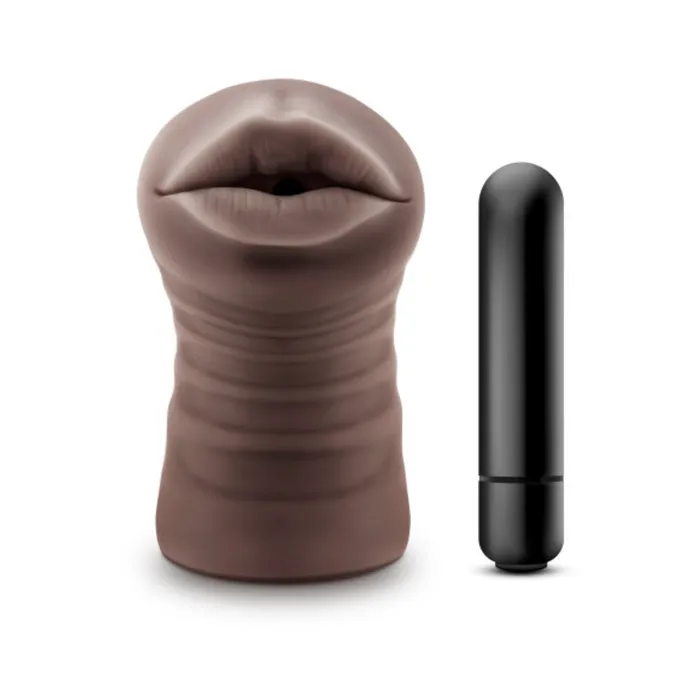 Male Sex Toys Blush Hot Chocolate Heather Brown Mouth Stroker