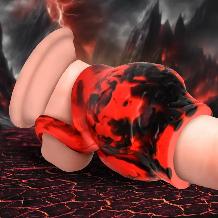 Male Sex Toys Creature Cocks Hell Hound Silicone Penis Sleeve Ball Stretcher Medium Male Sex Toys Creature Cocks Hell Hound Silicone Penis Sleeve Ball Stretcher Medium