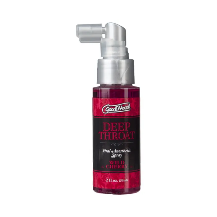 Male Sex Toys Doc Johnson Goodhead Deep Throat Oral Anesthetic Spray Wild Cherry 2oz