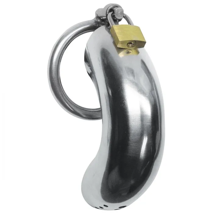 Master Series Male Sex Toys Locking Stainless Steel Chastity Cage w 3 Rings