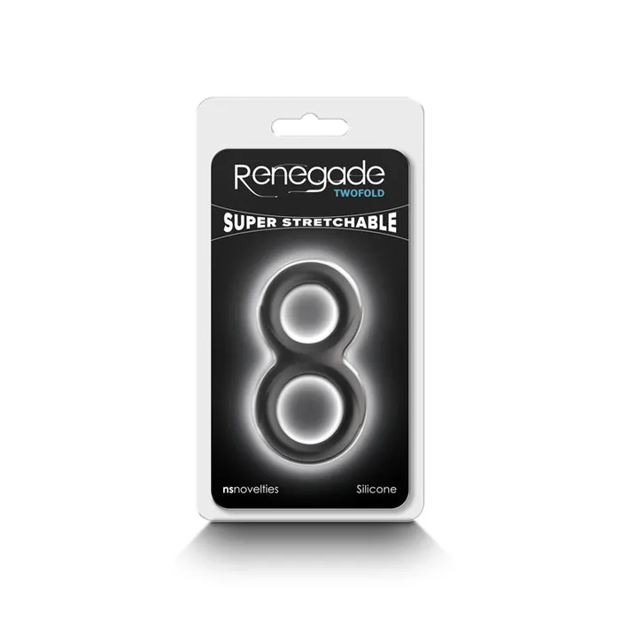 New Sensations Novelties Inc Male Sex Toys Renegade Twofold Dual Cock Ring