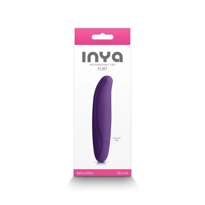 New Sensations Novelties Inc Vibrators INYA Flirt Rechargeable Vibe Dark Purple New Sensations Novelties Inc Vibrators INYA Flirt Rechargeable Vibe Dark Purple