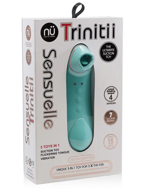 Nu Sensuelle Vibrators Nu Sensuelle Trinitii Clitoral Sucking Toy Tongue Vibrator Nu Sensuelle Vibrators Nu Sensuelle Trinitii Clitoral Sucking Toy Tongue Vibrator