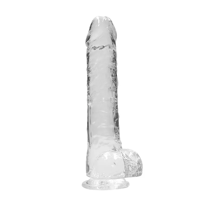 RealRock Crystal Clear Realistic 10 in Dildo With Balls and Suction Cup Clear Shots America LLC Dildos RealRock Crystal Clear Realistic 10 in Dildo With Balls and Suction Cup Clear Shots America LLC Dildos