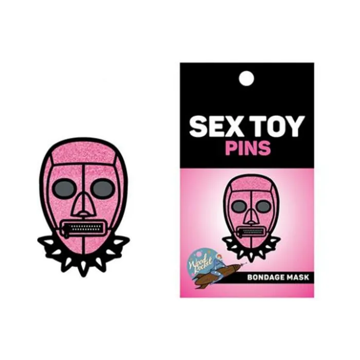 Sex Toy Pin Pink Bondage Mask Wood Rocket LLC Couples