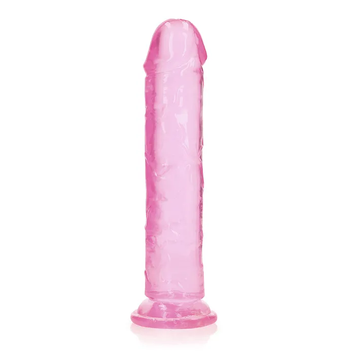 Shots America LLC RealRock Crystal Clear Straight 9 in Dildo Without Balls Pink Dildos Shots America LLC RealRock Crystal Clear Straight 9 in Dildo Without Balls Pink Dildos