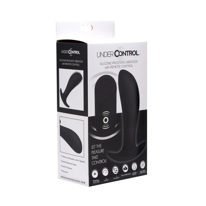 Under Control Female Sex Toys Silicone Prostate Vibrator with Remote Control