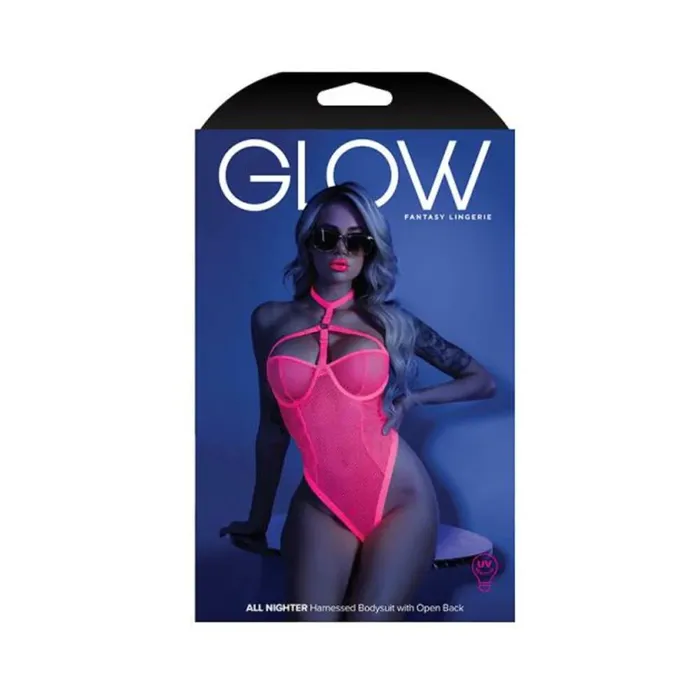 Vibrators Glow All Nighter Harnessed Bodysuit Fantasy Lingerie