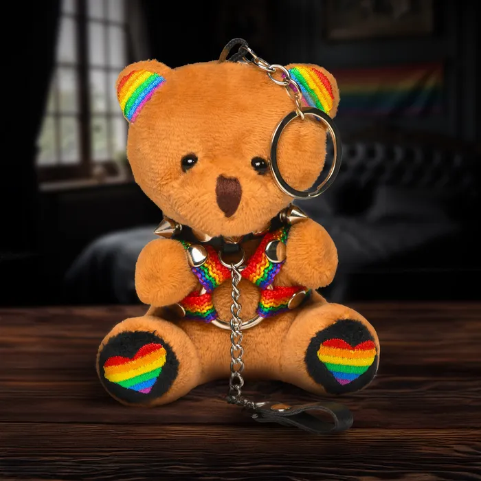 Vibrators Master Series Pride Bear Keychain