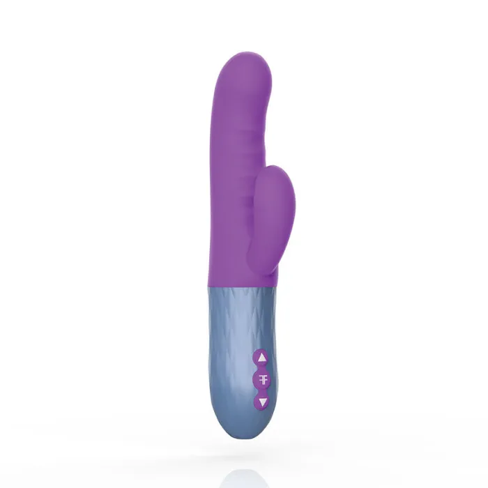 Vvole Female Sex Toys FemmeFunn Essenza Rechargeable Silicone Dual Stimulation Thrusting Vibrator Purple Vvole Female Sex Toys FemmeFunn Essenza Rechargeable Silicone Dual Stimulation Thrusting Vibrator Purple