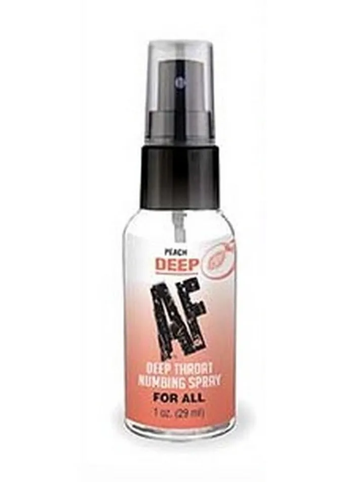 AF Male Sex Toys Deep AF Numbing Throat Spray Peach