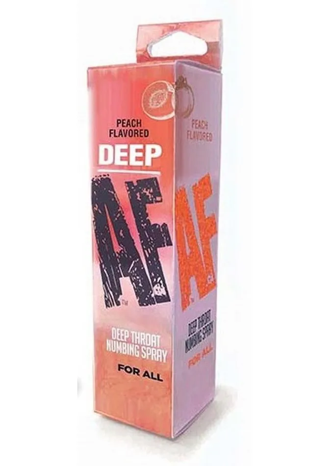 AF Male Sex Toys Deep AF Numbing Throat Spray Peach