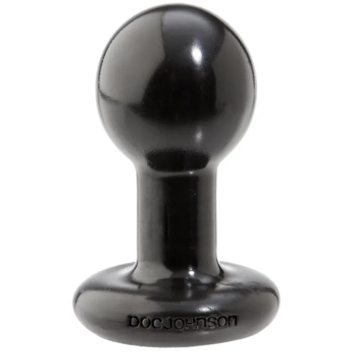 Anal Doc Johnson Doc Johnson Round Butt Plug Black Small