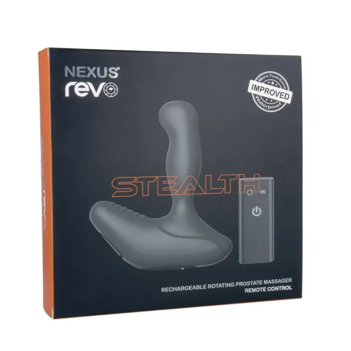 Anal Nexus Revo Stealth Rechargeable Rotating Remote Control Prostate Massager Black Nexus