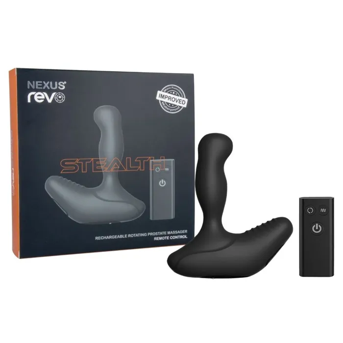 Anal Nexus Revo Stealth Rechargeable Rotating Remote Control Prostate Massager Black Nexus