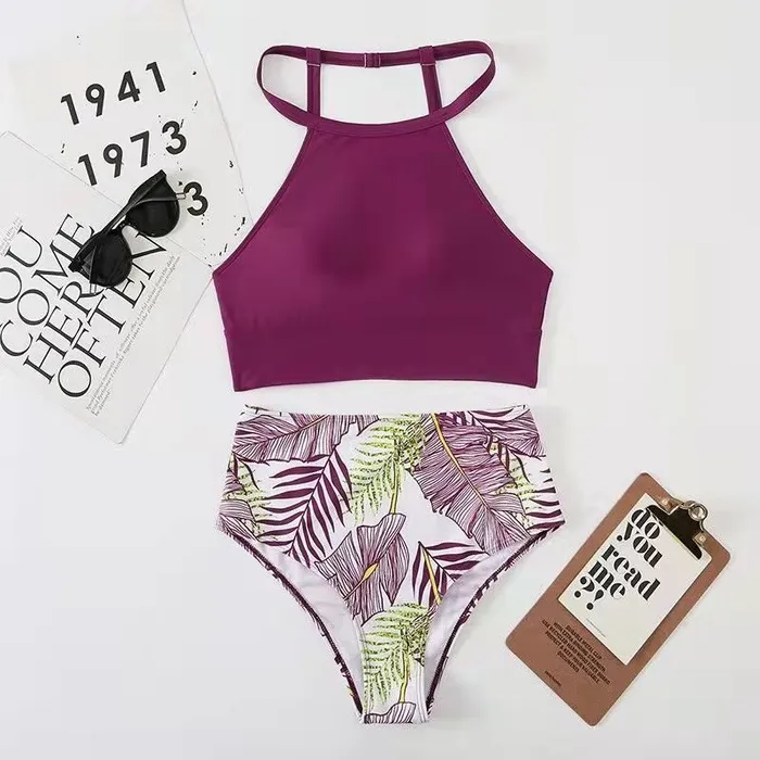 Anal Sinderella Bianka High Waist Bikini Swim Suit Set