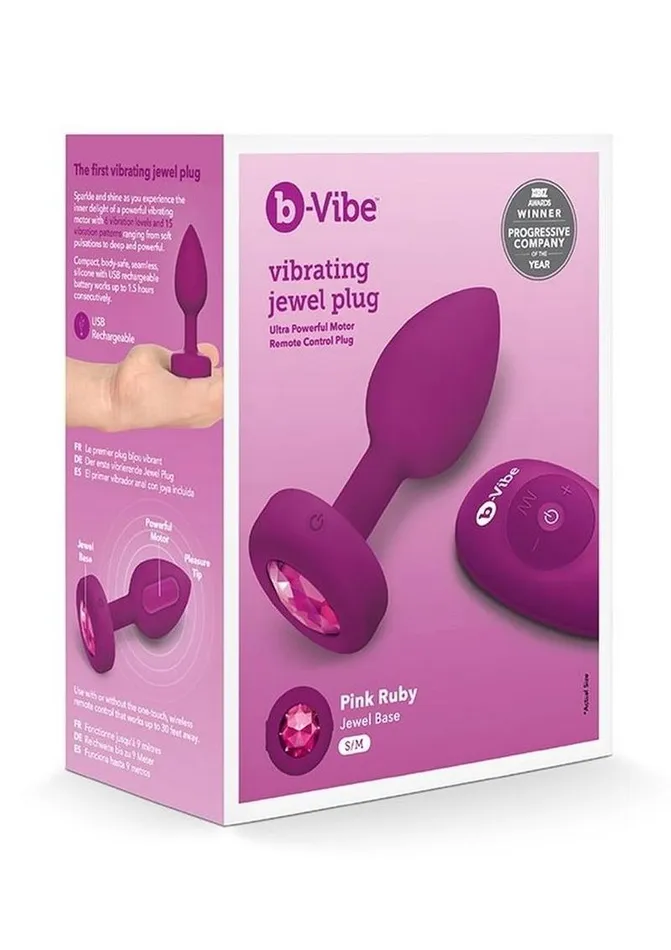 bVibe Male Sex Toys BVibe Vibrating Jewel Plug Rechargeable Silicone Anal Plug with Remote bVibe Male Sex Toys BVibe Vibrating Jewel Plug Rechargeable Silicone Anal Plug with Remote