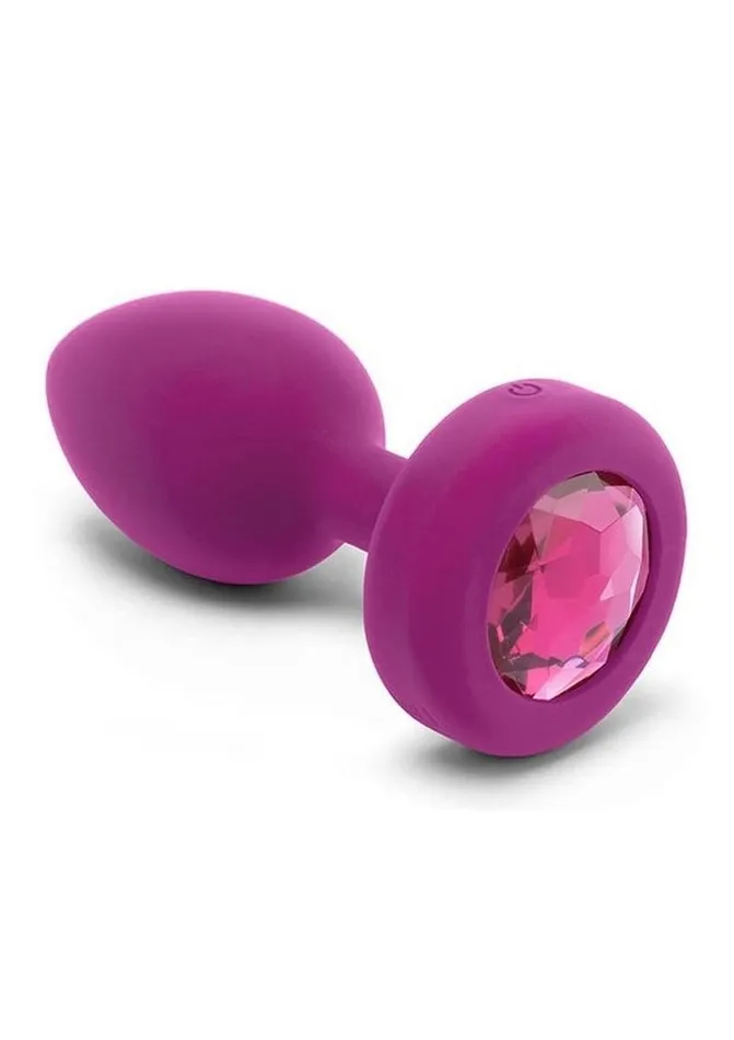 bVibe Male Sex Toys BVibe Vibrating Jewel Plug Rechargeable Silicone Anal Plug with Remote