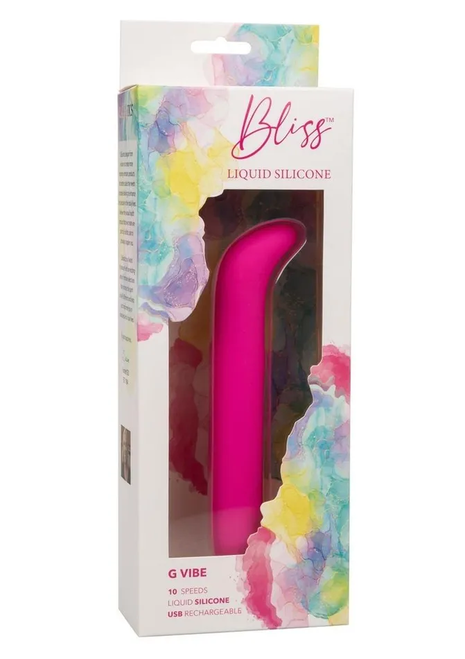 Bliss by CalExotics Female Sex Toys Bliss Liquid GVibe Silicone Rechargeable GSpot Vibrator