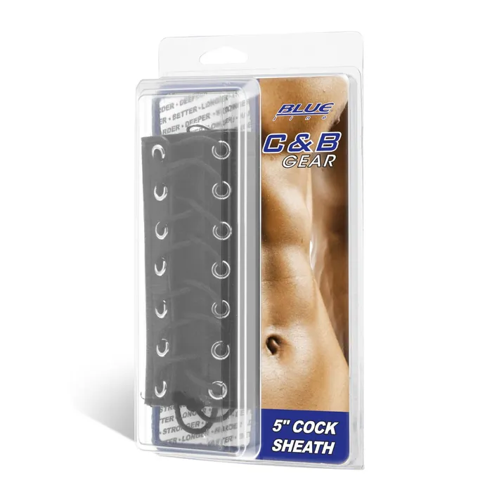 Blue Line Anal Blue Line Cock Sheath Black 5 Inch