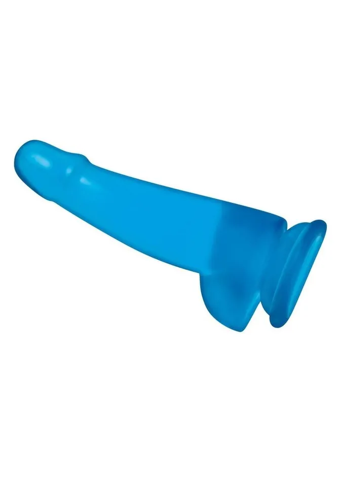 Blue Line Suction Cup Dildo with Balls Blue Line CandB Gear Female Sex Toys