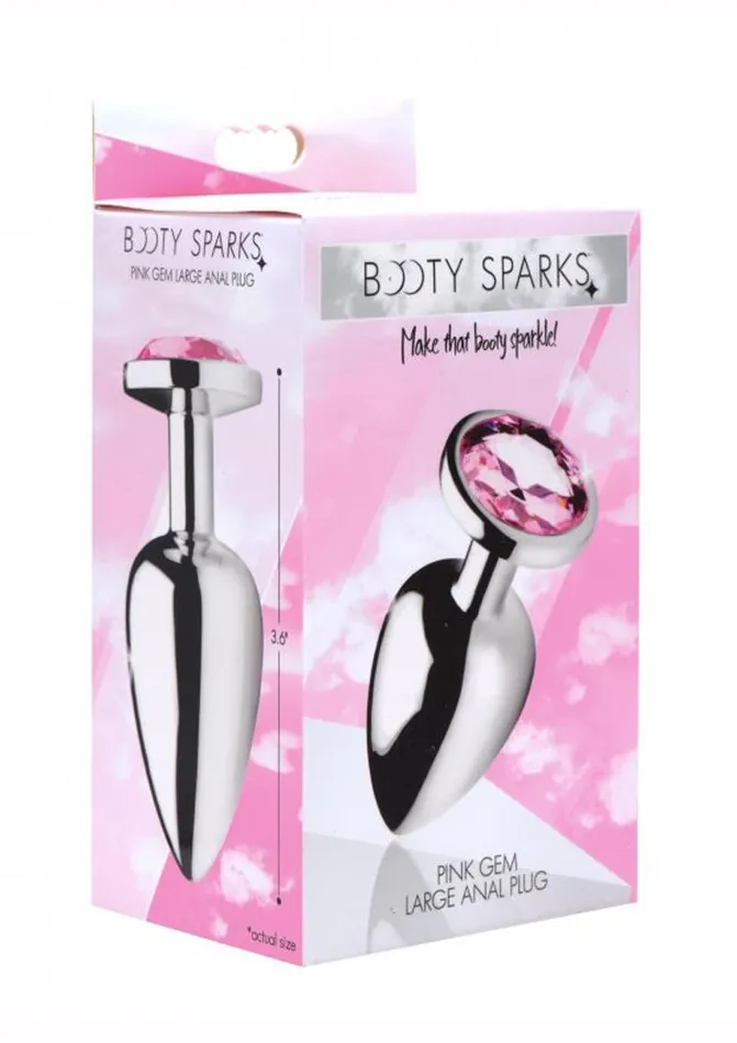 Booty Sparks Male Sex Toys Booty Sparks Pink Gem Large Anal Plug