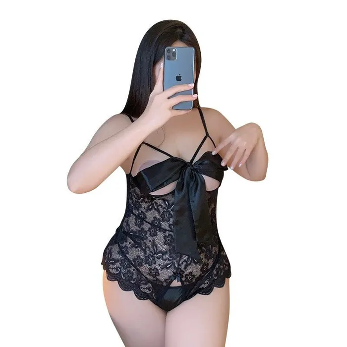 Bow of Desire PlusSize Lace Babydoll Intimates Lingerie Sinderella Plus Size Bow of Desire PlusSize Lace Babydoll Intimates Lingerie Sinderella Plus Size