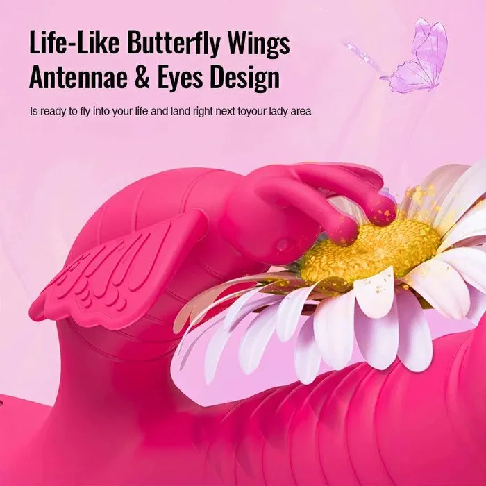 Butterfly Telescopic Vibrating Masturbator Inyarose Male Sex Toys