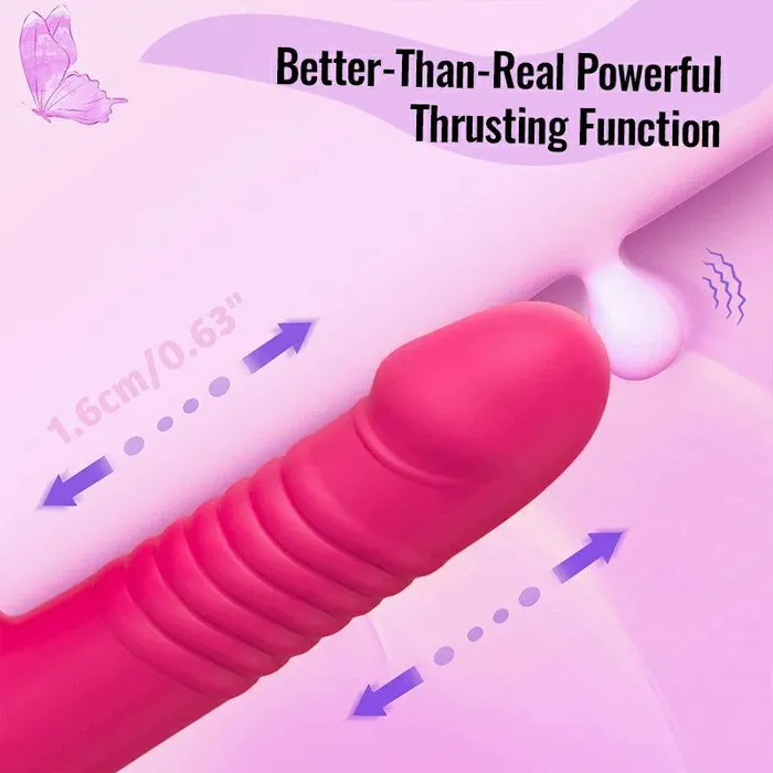 Butterfly Telescopic Vibrating Masturbator Inyarose Male Sex Toys