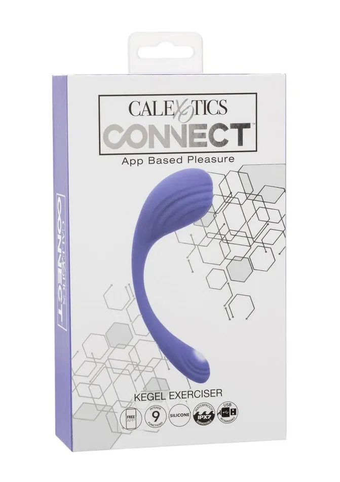 Connect Calexotics Connect Kegel Exerciser Rechargeable Silicone App Compatible Stimulator with Remote Female Sex Toys