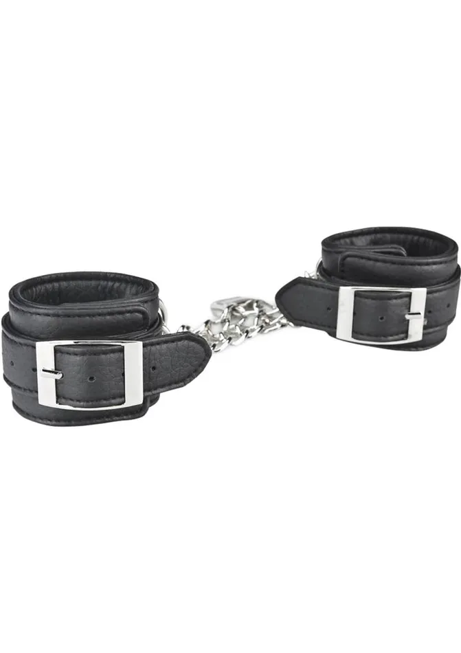 Couples Lux Fetish Unisex Leatherette Cuffs Adjustable Lux Fetish