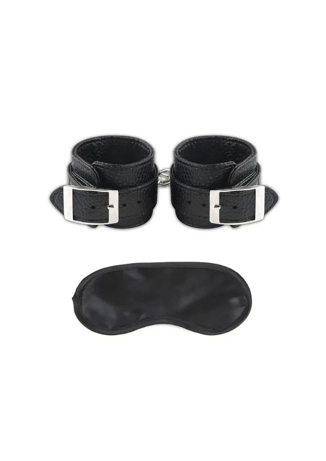 Couples Lux Fetish Unisex Leatherette Cuffs Adjustable Lux Fetish