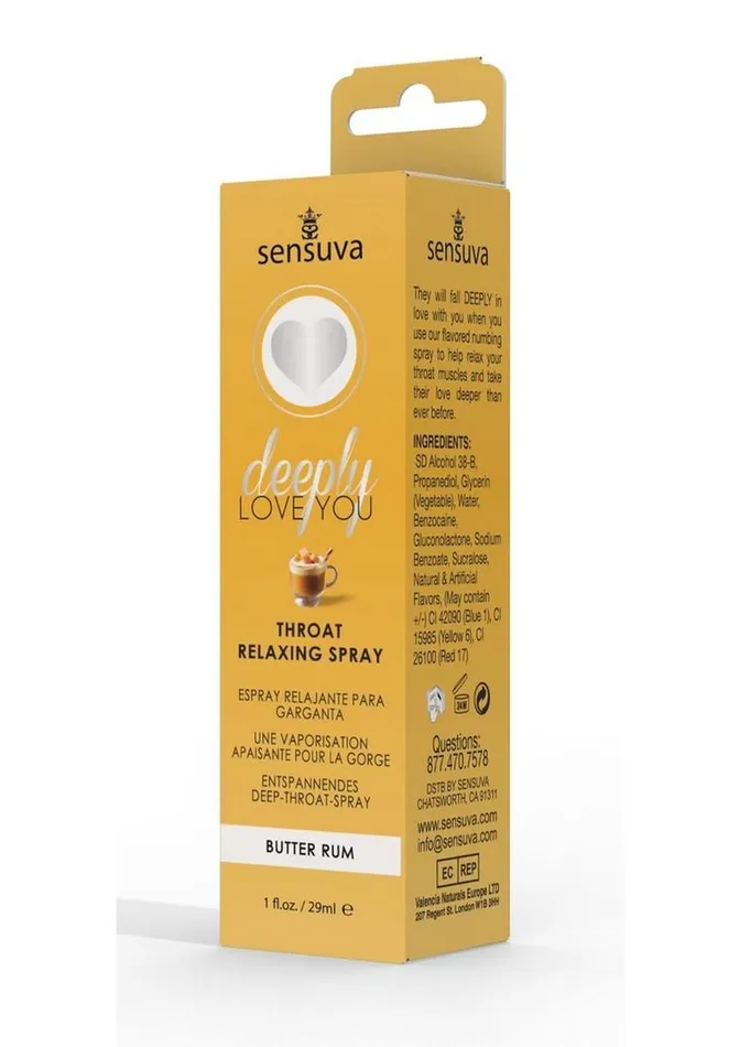 Deeply Love You Throat Relaxing Spray Butter Rum Deeply Love You Vibrators Deeply Love You Throat Relaxing Spray Butter Rum Deeply Love You Vibrators