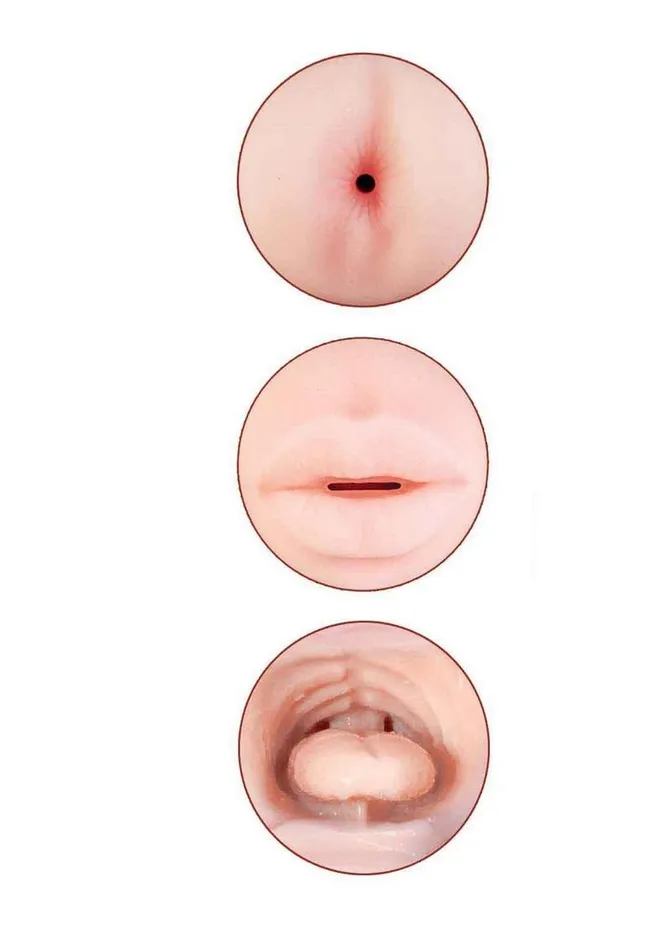 Delite Delite Two Ways Mouth and Ass Masturbator Male Sex Toys