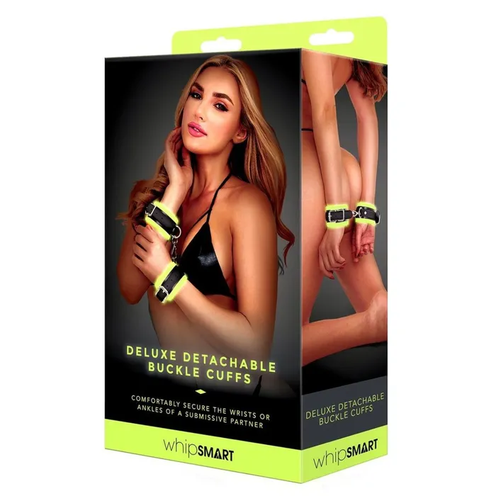 Dildos Whipsmart Whipsmart Glow In The Dark Deluxe Detachable Buckle Cuffs Dildos Whipsmart Whipsmart Glow In The Dark Deluxe Detachable Buckle Cuffs