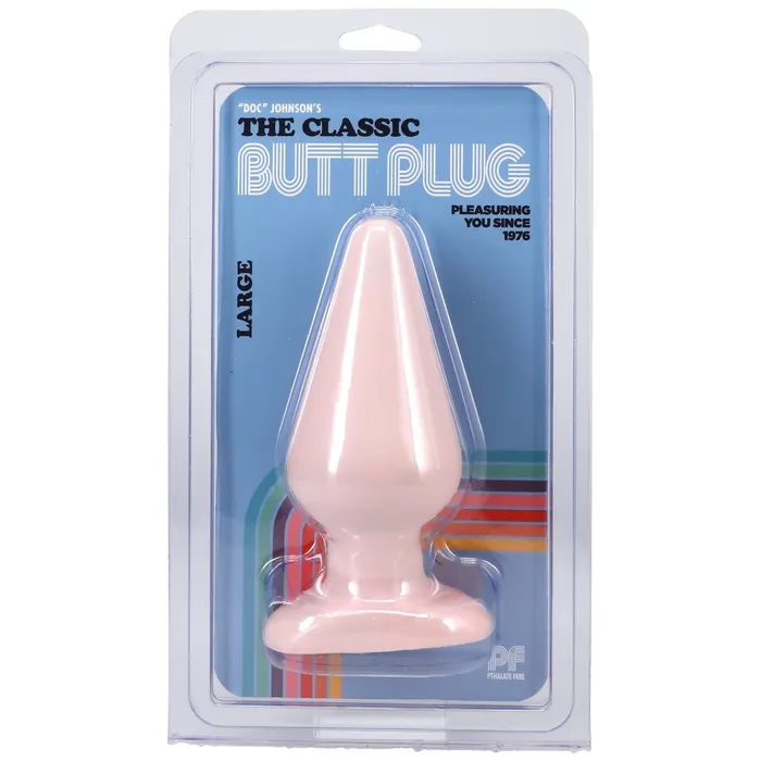 Doc Johnson Anal Doc Johnson Classic Butt Plug Smooth Pink Large