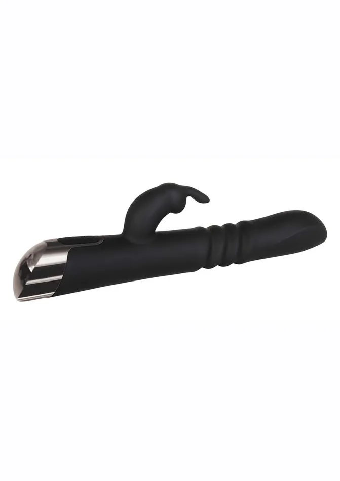 Evolved Rapid Rabbit Rechargeable Silicone Thrusting Rabbit Vibrator Female Sex Toys